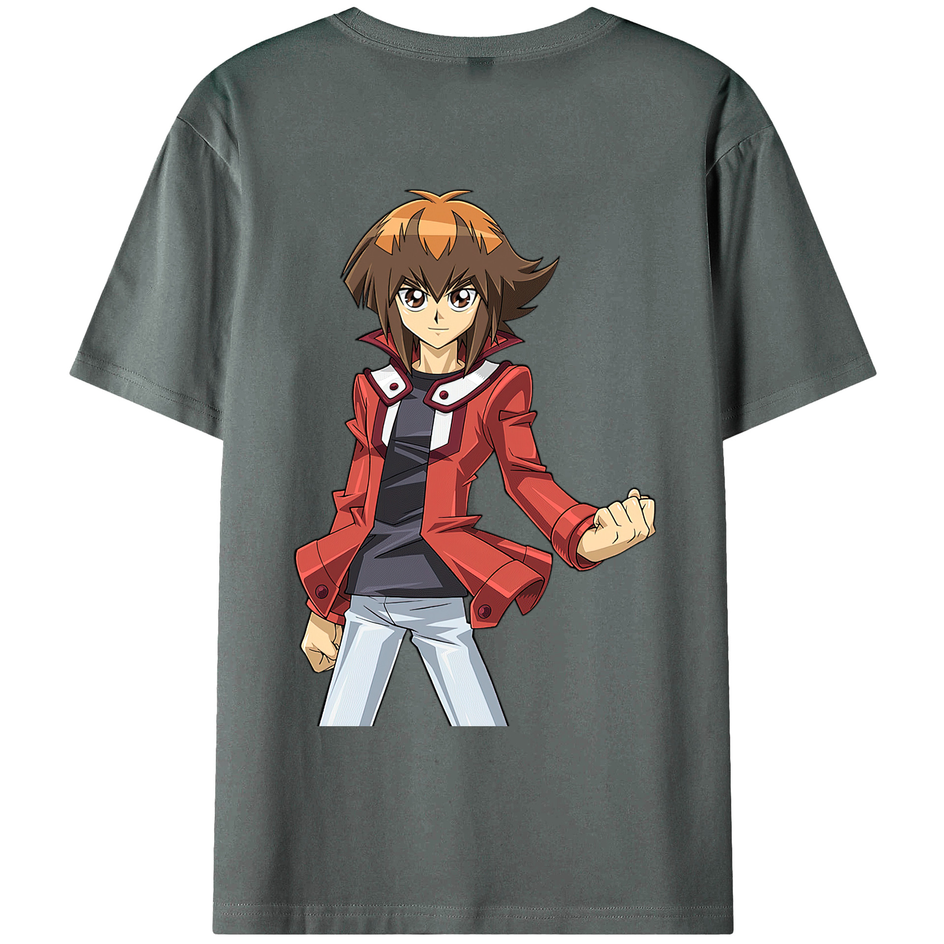 （画像用） 遊☆戯☆王 Yu-Gi-Oh! 綿100％ メンズ半袖Tシャツ（バックプリント） 通気性